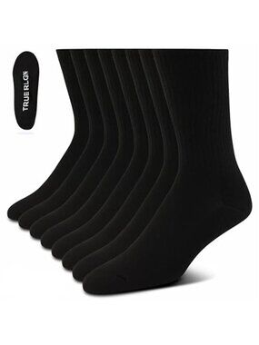 Mens Crew Socks Athletic Cushioned Moisture Wicking Performance Sport Socks